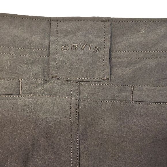 Mens Orvis Cargo Shorts-100 Nylon-Charcoal Gray-36-Outdoor-Hiking-Quick Dry-Fish - Picture 5 of 13